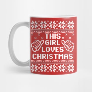 This Girl Loves Christmas Sweater Mug